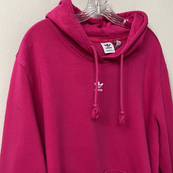 💖 Adidas Hoodie Sweatshirt, Women’s 2X, Hot Pink - Picture 2 of 13